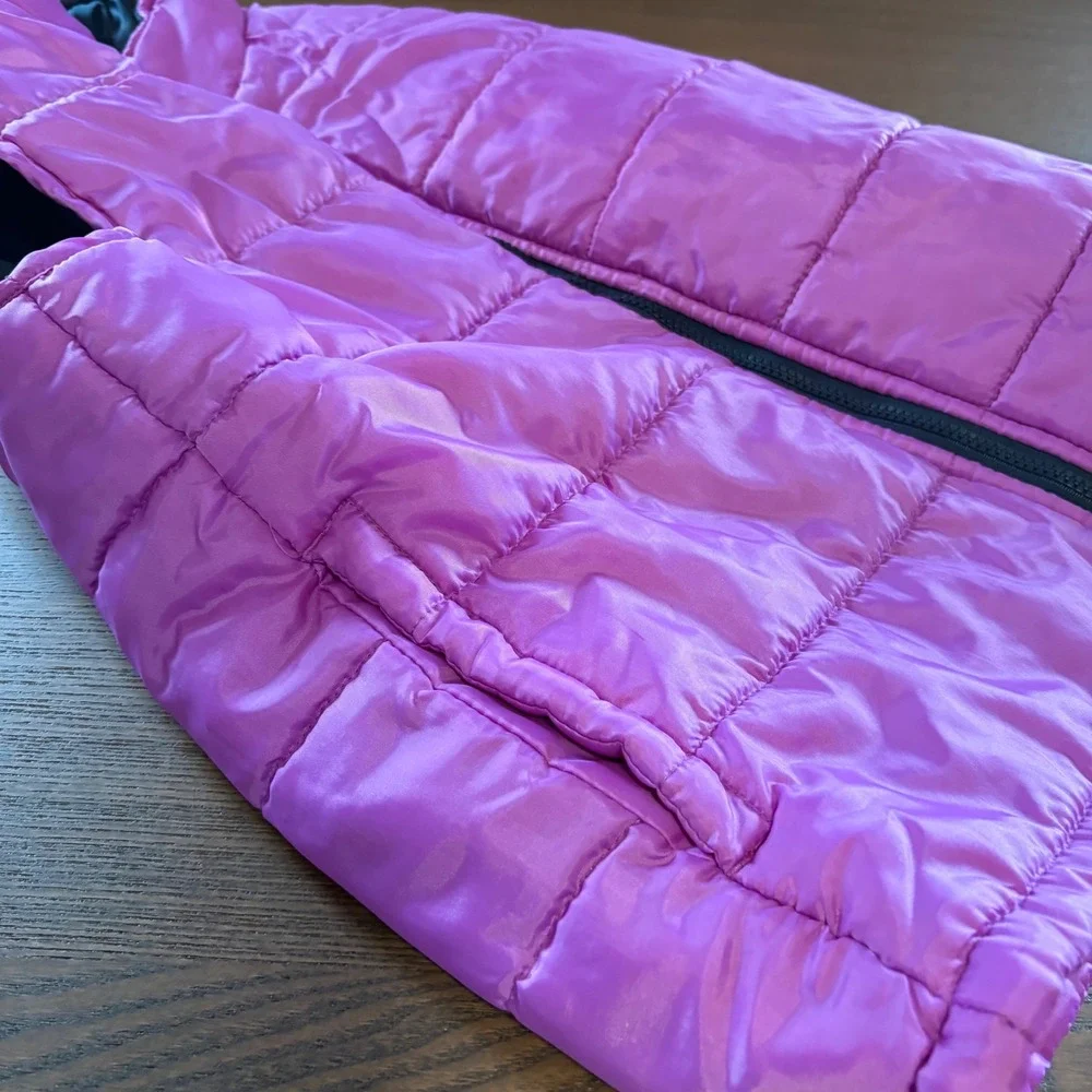 OshKosh Bgosh Girls Pink Puffer Vest Size 10 Full Zip‎ Quilted Sleeveless Jacket